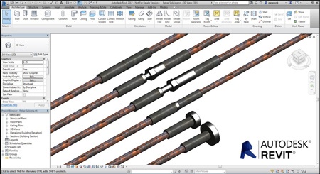 Dextra rebar couplers now available for Revit 2017